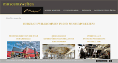 Desktop Screenshot of museumswelten.com